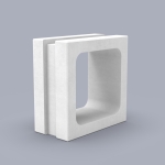 Casting Mold for Large Square Hole 3D Breeze Block - Image 2