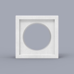 Casting Mold for Recessed Round Hole 3D Breeze Block