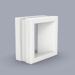 Casting Mold for Recessed Slotted Hole 3D Breeze Block-L - Image 2