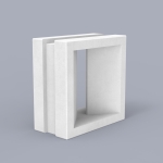 Casting Mold for Recessed Slotted Hole 3D Breeze Block-M - Image 2
