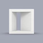 Casting Mold for Recessed Slotted Hole 3D Breeze Block-L