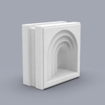 Casting Mold for Roman Arch 3D Breeze Block - Image 2