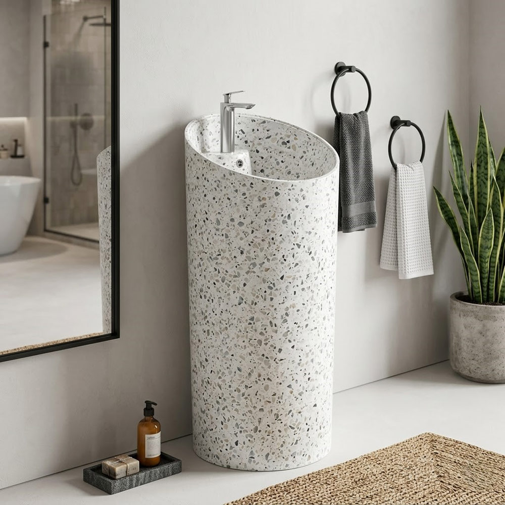 floor-standing-pedestal-sink-angled-rim-concrete-or-artificial-stone-casting-mold-img1 Casting Mold for Floor-standing Pedestal Sink with Angled Rim VC-WL10010 - Image 1