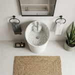 Casting Mold for Floor-standing Pedestal Sink with Angled Rim VC-WL10010 - Image 3