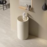 Casting Mold for Floor-standing Pedestal Sink with Stripes VC-WL066B