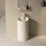 Casting Mold for Floor-standing Pedestal Sink with Stripes VC-WL066B - Image 2