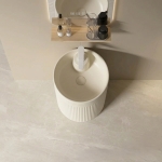 Casting Mold for Floor-standing Pedestal Sink with Stripes VC-WL066B - Image 3