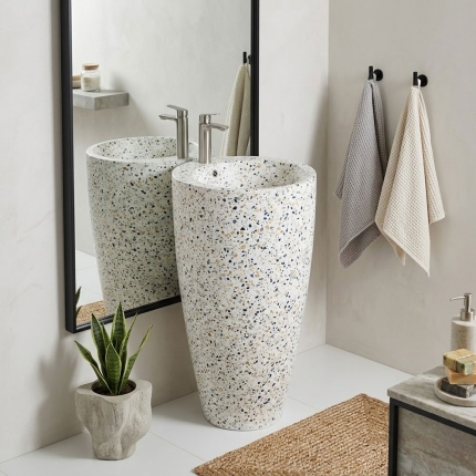 Casting Mold for Floor-standing Tapered Pedestal Sink VC-WL10011