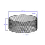 Casting Mold with a Circular Diagonal-Striped Pattern VC-GJW04 - Image 3