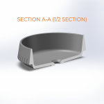 Circular Striped Casting Mold for Semi-Recessed Basins VC-GJW05 - Image 4